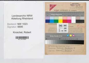 Entnazifizierung Robert Kroschel , geb. 17.03.1889 (Verw.Direktor)