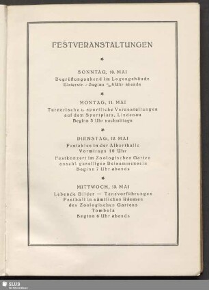 Festveranstaltungen