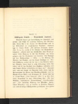 Kapitel 11. Bestätigende Beweise. - Vergleichende Anatomie.