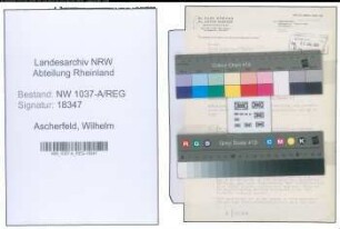 Entnazifizierung Wilhelm Ascherfeld , geb. 00.00.0000 (Lehrer)