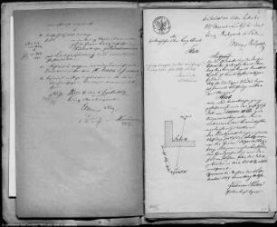 Berechtsame der Braunkohlenmutung "Hiob" bei Ostrow (heute: Ostrów), Kr. Oststernberg