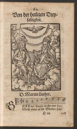 Von der heiligen Dreyfaltigkeit.