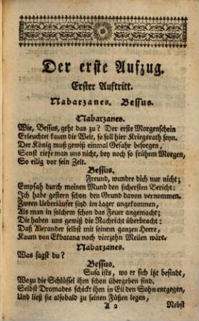 Darius : Ein Trauerspiel in fünf Aufzügen ; Aufgeführet zu Wienn, in dem Kaiserlich Königlich-privilegirten Stadt-Theater