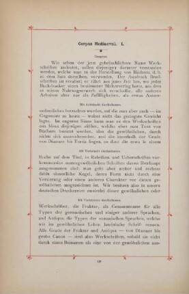 Corpus Mediaeval. I.
