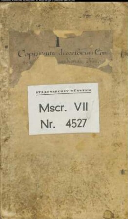 Abschriften von Verträgen des Klosters Marienmünster, hauptsächlich gewährter Kredite, gegliedert nach Ortsbetreffen