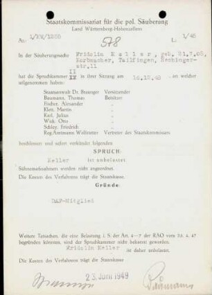 Keller, Fridolin