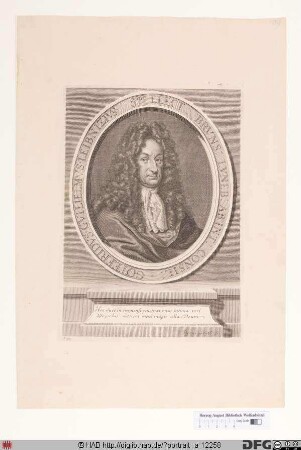 Bildnis Gottfried Wilhelm Leibniz