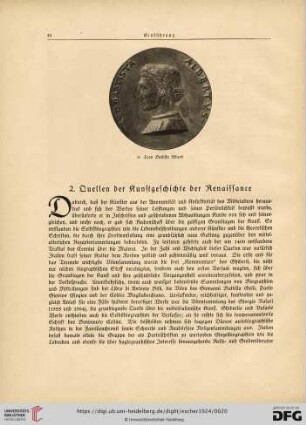 2. Quellen der Kunstgeschichte der Renaissance