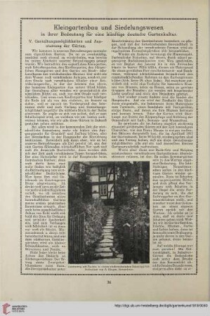 32: Kleingartenbau und Siedlungswesen in ihrer Bedeutung für eine künftige deutsche Gartenkultur, [5]