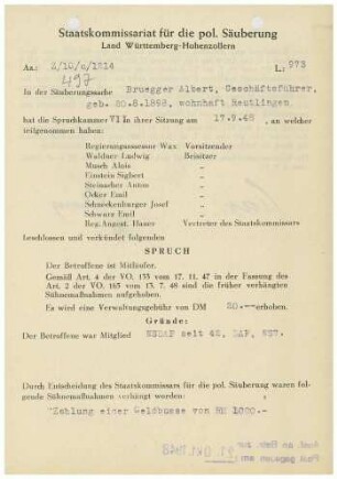 Bruegger, Albert