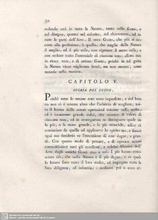 Capitolo V. Storia Del Gusto.