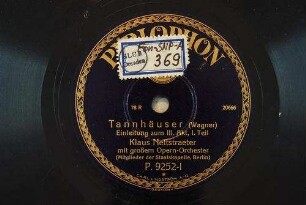 Tannhäuser : Einleitung zum III. Akt; I. Teil / (Wagner)