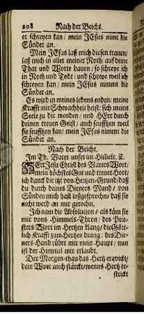 Nach der Beicht.