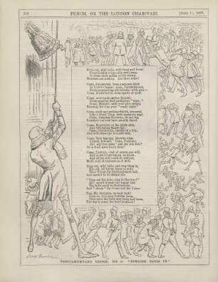 Parliamentary views. No. II. "Ringing them in."