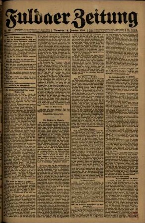 Ausgabe vom Dienstag, den 14. Januar 1919.