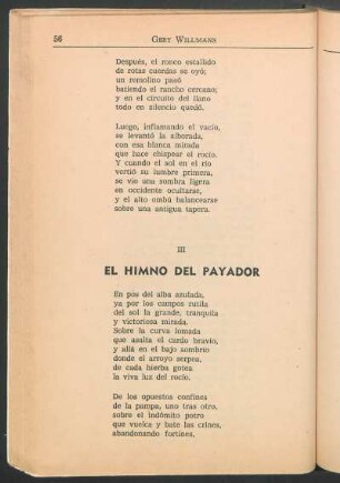 III El himno del payador