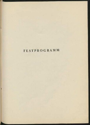 Festprogramm