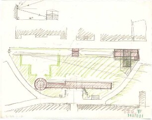 Fischer, Theodor; München, Alter Botanischer Garten; Neues Ausstellungsgebäude (ehem. Glaspalast) - Lageplan