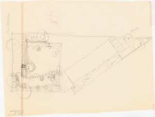 Garten am Postgebäude, Reetz: Lageplan mit Gartenplan