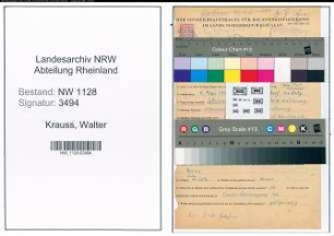 Entnazifizierung Walter Krauss , geb. 05.05.1909 (Polizist)
