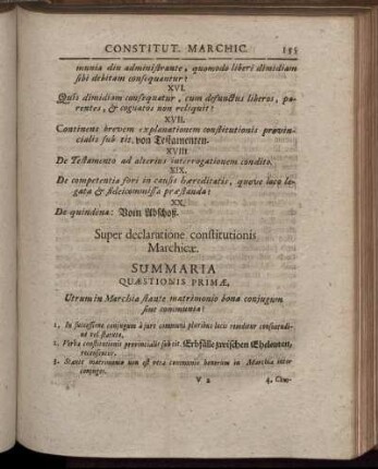 Super declaratione constitutionis Marchicæ.