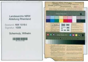 Entnazifizierung Wilhelm Schermuly , geb. 17.03.1898 (Krankenpfleger)