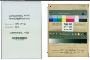 Entnazifizierung Hugo Mackeldanz , geb. 16.11.1890 (Bauarbeiter)