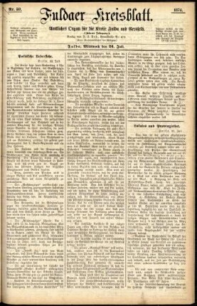 Ausgabe vom Mittwoch, den 24. Juli 1878.