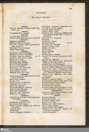 Elenco Dei Signori Associati