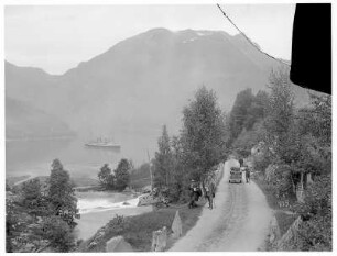 Merok/ Norwegen: Blick auf Geirangerfjord mit Victoria Luise