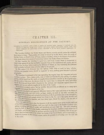 Chaper III. General Description of the Country.