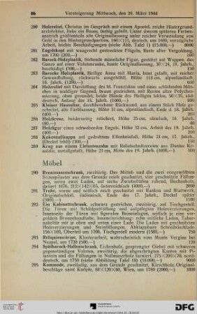 Möbel (Nr. 290-319)