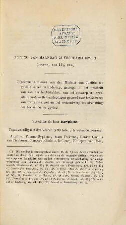 Geschiedenis der beraadslagingen, gevoerd in de Kamers der Staten-Generaal over de wetsontwerpen betreffende ?? den overgang tot de nieuwe Nederlandsche wetgeving; ?? de afschaffing der bestaande wetgeving : Bewerkt door J. J. F. Noordziek en Uitgegeven onder toezicht der Commissie voor de huishoudelijke aangelegenheden der Tweede Kamer. Zittingsjaar 1828 - 1829