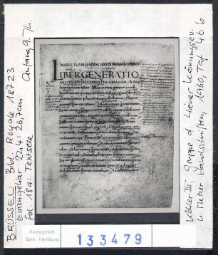 Brüssel, Bib. Royale: 18723 (Evangeliar), fol. 18a. Anfang 9. Jhd.
