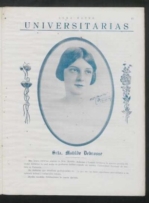 Universitarias - Srta. Matilde Debrosse