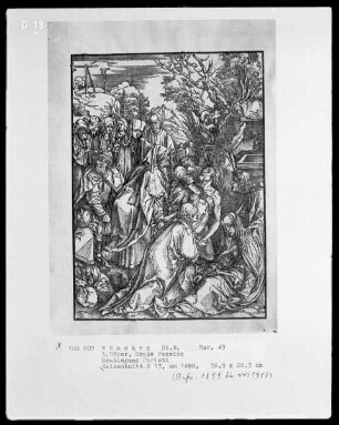 Große Passion, Apokalypse und Marienleben — Große Passion — Grablegung Christi
