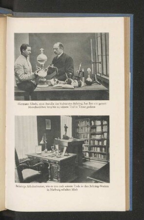 Hermann Scholz, einst Bursche des Stabsarztes Behring, hat ihm ein ganzes Menschenleben lang bis zu seinem Tod in True gedient