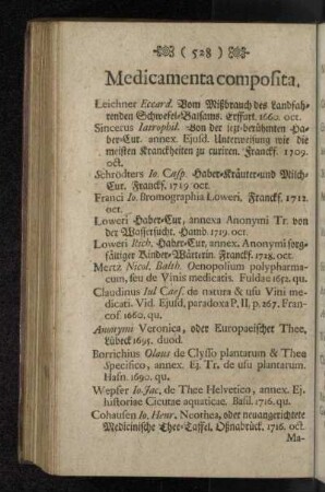 Medicamenta composita.