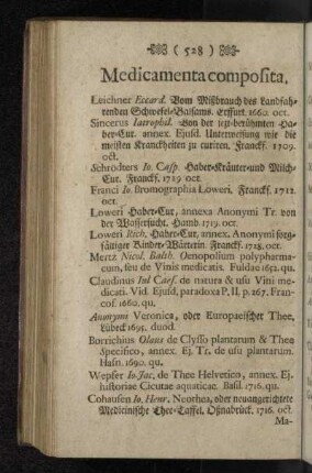 Medicamenta composita.