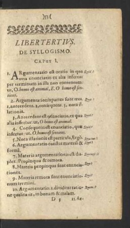 Liber Tertius. De Syllogismo.