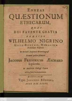 Enneas Quaestionum Ethicarum