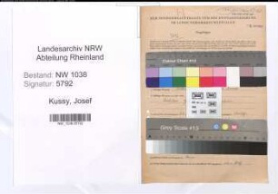 Entnazifizierung Josef Kussy , geb. 18.11.1897 (Polizist)