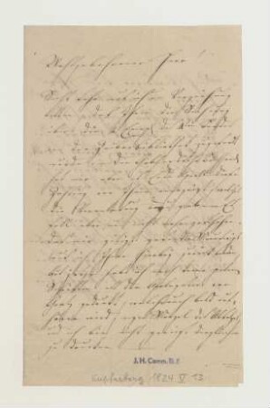 Brief von Florian Kupferberg an Joseph Heller