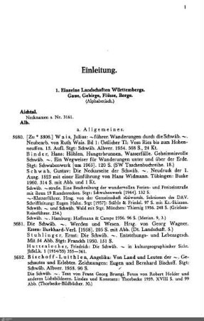 1. Einzelne Landschaften Württembergs