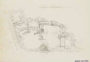 Schwimmbad am Jungfernsee, Potsdam-Nedlitz: Gartenplan 1:100