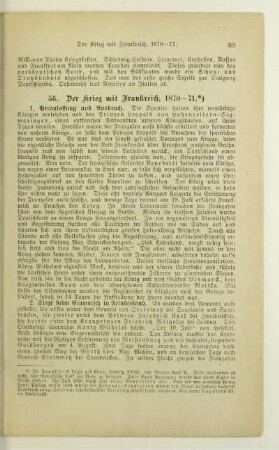 56. Der Krieg mit Frankreich, 1870-71