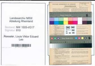 Entnazifizierung Louis Viktor Eduard Leo Resseler , geb. 12.07.1899 (Elektrotechniker)