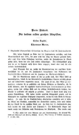 Vierter Abschnitt. Die beiden ersten großen Utopisten.