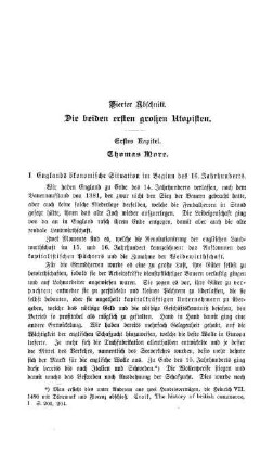 Vierter Abschnitt. Die beiden ersten großen Utopisten.