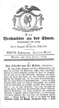 2. Stueck, 8. Januar 1838